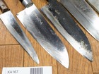 Japanese Chef s Kitchen Knife Set 5 Piece Deba Santoku Gyuto From Japan Xa167