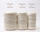 5 5 Mm Macrame Cord 3-ply Twisted 100  Natural Cotton Rope For Artisan Craft Diy