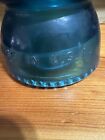 Vintage Hemingray-42 Heavy Glass Electric Insulator Blue Paperweight Usa