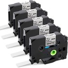 5pk Tz-231 Tze-231 Compatible Label Maker Tape 12mm For Brother P-touch Pt-1010