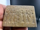 Ancient Rare Stone Writing Inscribed King Ceremonial Stone Relief