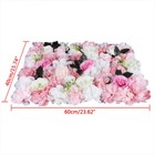 12 Pcs Artificial Flower Wall Panel Rose Dahlia Leaves Wedding Backdrop Stage