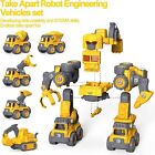 Take Apart Robot Toys Vehicle Set 5 In 1 Stem Toys For  4 5 6 7 8 Year Old Boys