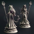 Tharia Tiefling Moon Cleric Druid Sorcerer Wizard Miniature   D d Dnd