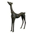 Nice Chinese Old Bronze Collectable Handwork Carved Dog Statue Figure