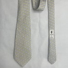 Boys Vineyard Vines Necktie Yellow Blue Shells   Snails 100  Silk Tie Usa Made