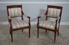 L62321  Set Of 6 French Empire Cherry Dining Room Chairs