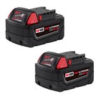 Milwaukee 48-11-1865x6 M18 6ah Battery W  2 - 5ah Lithium Ion Battery Pack