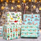  Christmas Wrapping Paper For Kids Boys Girls  12 Sheets Multi-color Kid Xmas
