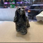 Vintage Cocker Spaniel Dog Figurine 925 Sterling Silver     Heavy Sculpture