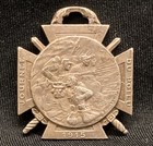 B Bargas France 1915 Journee Du Poilu Wwi Cross Sword Military Medal Art Nouveau