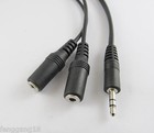 5pcs 3 5mm 1 8  Stereo Audio Headphone Y Splitter Adapter Cable Cord For Mp3 Mp4
