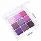 Evpct 9 Colors Purple Glitter Eyeshadow Palette