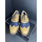 Footjoy Myjoys Icon Shield Tip Men   s Golf Shoes 52040 Yellow Navy Sneaker 10 5