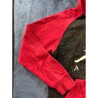 Jordan Boys Red Black Speckled Jumpman Air Pullover Hoodie Size M 10-12 Years
