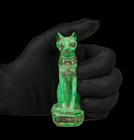 Authentic Ancient Egyptian Antique Statue Of Goddess Bastet Figurine Egyptian Bc