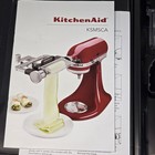Kitchenaid Vegetable Sheet Cutter Stand Mixer Attachment Ksmsca Open Box Manual