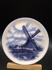 Vintage Miniature Tea Set Delft Blauw Holland Souvenir Blue Windmill Design