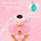 Bubble Wand For Kids Princess Heart Bubble Machine Blower Maker Wand With Light