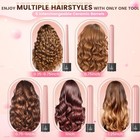 5 In 1 Curling Iron Wand Set  Hair Curling Iron Interchangeable Ceramic Barre   