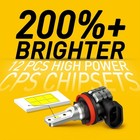 Auxito H11 H8 H9 Led Fog Light Kit 4000lm Bulbs High Power 6000k 100w Headlight