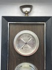 Springfield Barometer 2 Dial Weather Station Thermometer Humidity Made In Usa