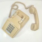 Vintage Cortelco Push Button Touch Tone Desk Phone Beige 250044-mba-20md