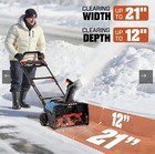 2x2 5 0 Senix 18  Cordless Snow Blower 33 Ft New Product Open Box