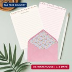 Stationary Paper And Envelopes Set  24 Pcs Writing Stationery Paper With 12 Pcs