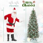 6 Ft Pre-lit Artificial Christmas Tree W  618 Snowy Branch Tips 280 Led Lights