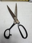 10    Vintage 1960s Metal Tailor Sewing Scissors Black Handles 5    Blade W 5    Shaft