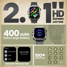 Smart Watch Fitness Tracker Heart Rate 3atm Waterproof 400mah For Iphone Huawei