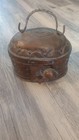 Vintage Copper Brass Trinket Box Handmade Rustic Decorative Storage Case