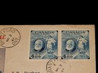 Vintage Cover 1947 Canada Postal History brantford To Portland or alexander Bell