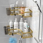  Corner Shower Caddy Organizer Shelf  2pack Adhesive Shower Rack  No Dril