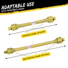 39 -55  Pto Shaft Pto Driveshaft For Tractor 1-3 8  6 Spline End   Round End