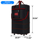 1200d 42  Expandable Rolling Duffle Bag Wheeled Luggage Foldable Bag