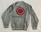 Vintage Duran Duran Silver Satin Jacket 7 And The Ragged Tiger Tour Roadie Small