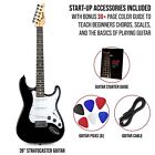 Lyxpro Cs Beginner 39    Electric Guitar   Electric Guitar Accessories  Black