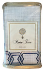 Nip Rose Tree Ardenelle 26 X 26 Euro Sham White With Blue Embroidery