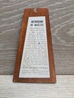 Vintage Seth Thomas Metronome De Maelzel Wood Pyramid Wind Up With Cover