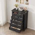 Bedroom Storage Dresser  5 Drawers Dresser Modern Cabinet  wood Chest Of Drawers