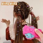 Bling Diamond Machine Girl Hair Dress Up Toy Shiny Styling Hair Diamond