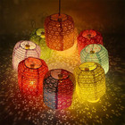 10pcs Paper Lanterns Variety Color Vibrant Paper Lanterns 6inches Led Lights