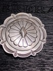 Antique Navajo Sterling Silver Repousse Concho Brooch Pin 925 Native American