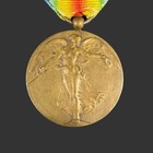 Antique Wwi 1914-1918 Belgium Army Military Victory Medal Award With Ribbon
