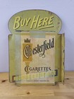 17  Mcm Chesterfield Cigarettes Metal Flanged Sign Buy Here Regular   King-size