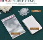 100 Pcs Earring Display Cards With 100 Jewelry Packaging For Earrings