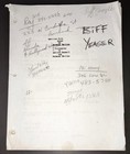 American Born 1990 Biff Yeager Signed Low-budget Cult Crime Film Script Coa