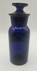 Deep Cobalt W n walton Pat 1862 Label Under Glass Apothecary Medical Bottle 